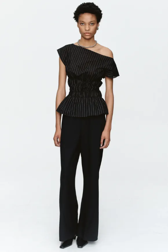 Aida Top Black Stripe