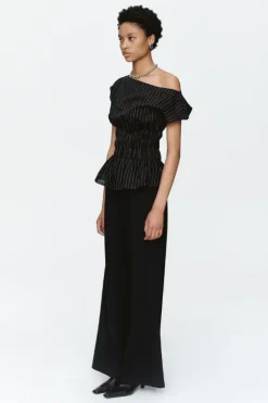 Aida Top Black Stripe