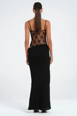 Akio Maxi Dress Black