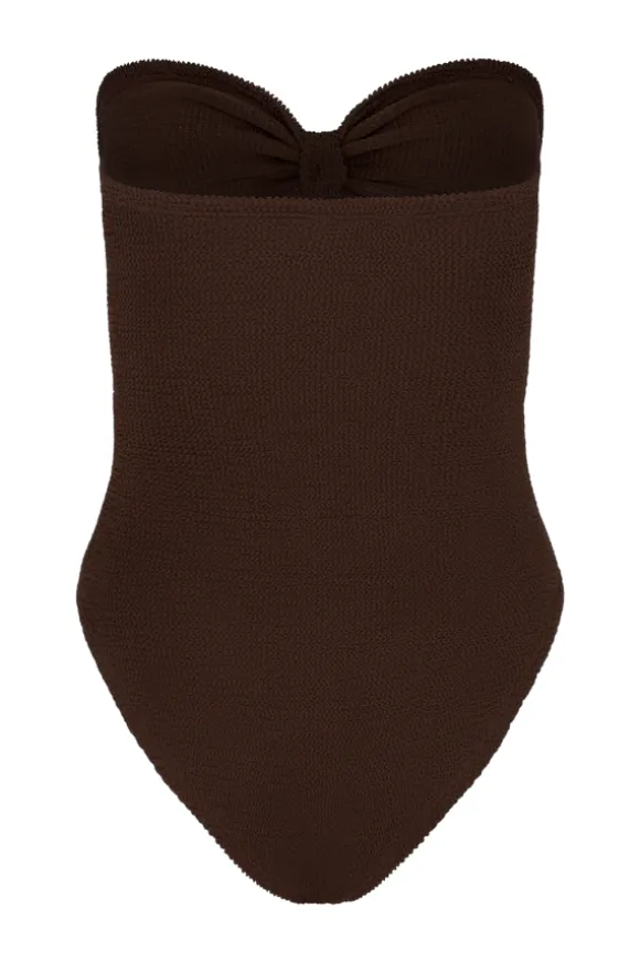 Alana Swim Metallic Chocolate