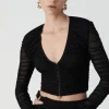Amari Mesh Top Black