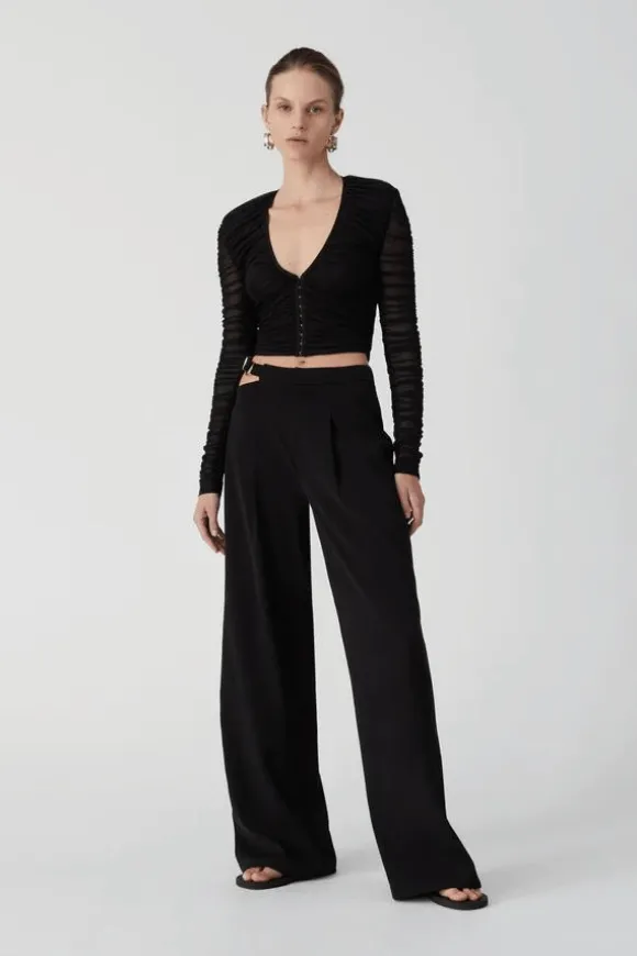 Amari Mesh Top Black