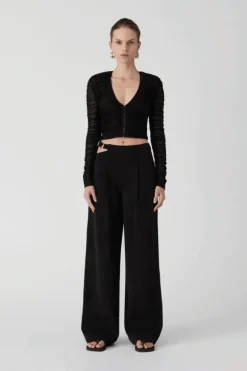 Amari Mesh Top Black