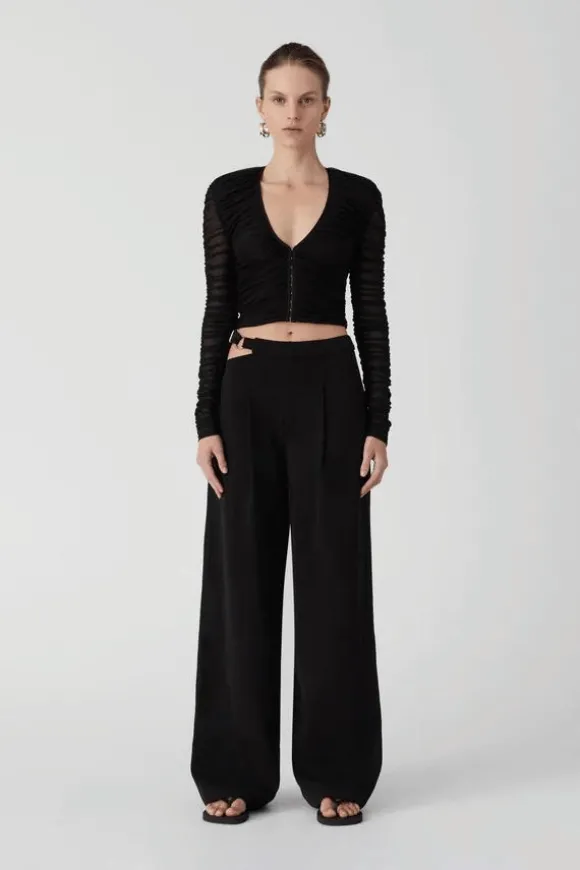 Amari Mesh Top Black