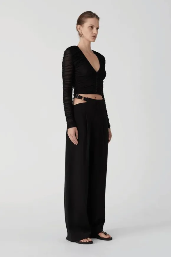 Amari Mesh Top Black