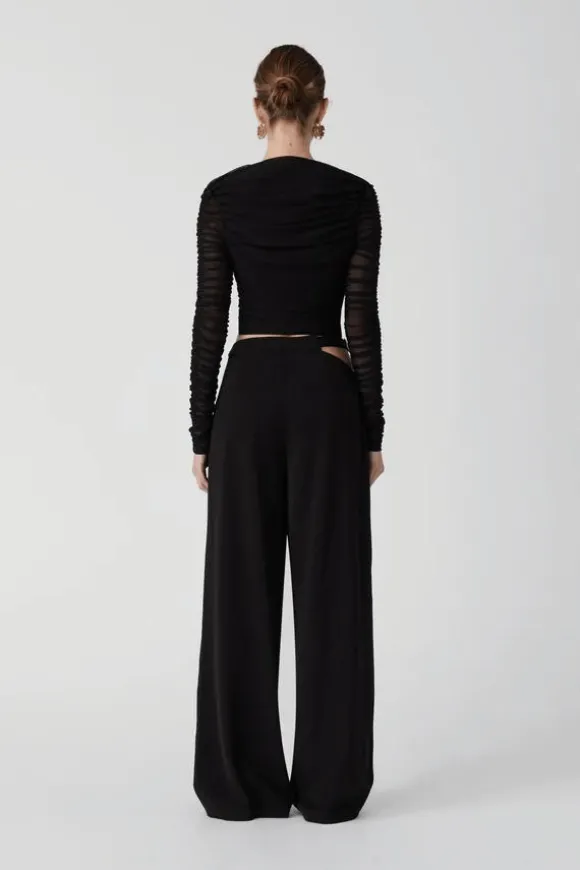 Amari Mesh Top Black