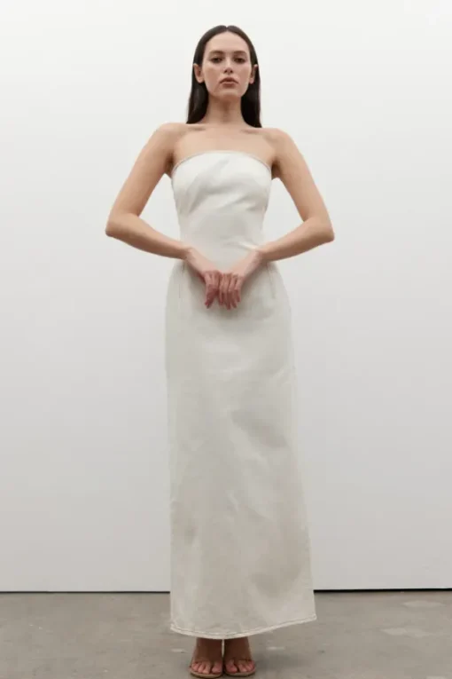 Amiri Denim Dress Angora
