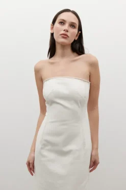 Amiri Denim Dress Angora