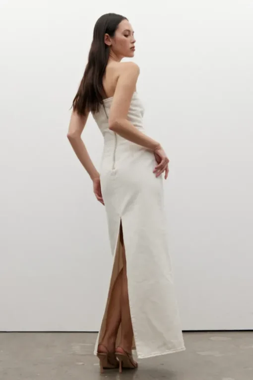 Amiri Denim Dress Angora
