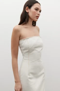 Amiri Denim Dress Angora
