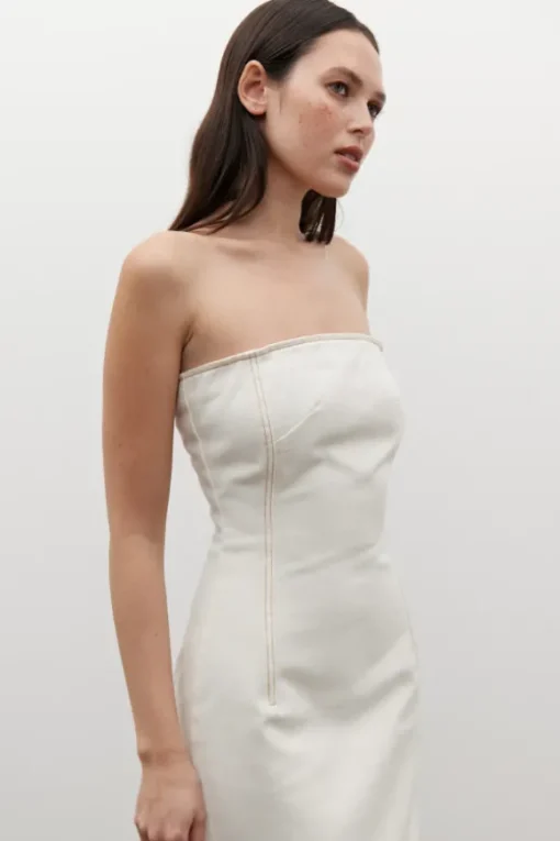 Amiri Denim Dress Angora