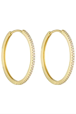 Angel Hoops 30mm Gold
