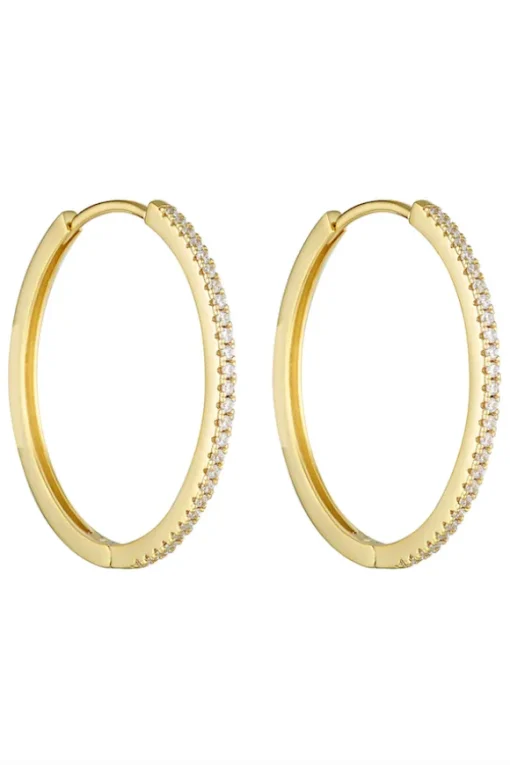 Angel Hoops 30mm Gold