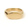 Aster Gold Signet Ring