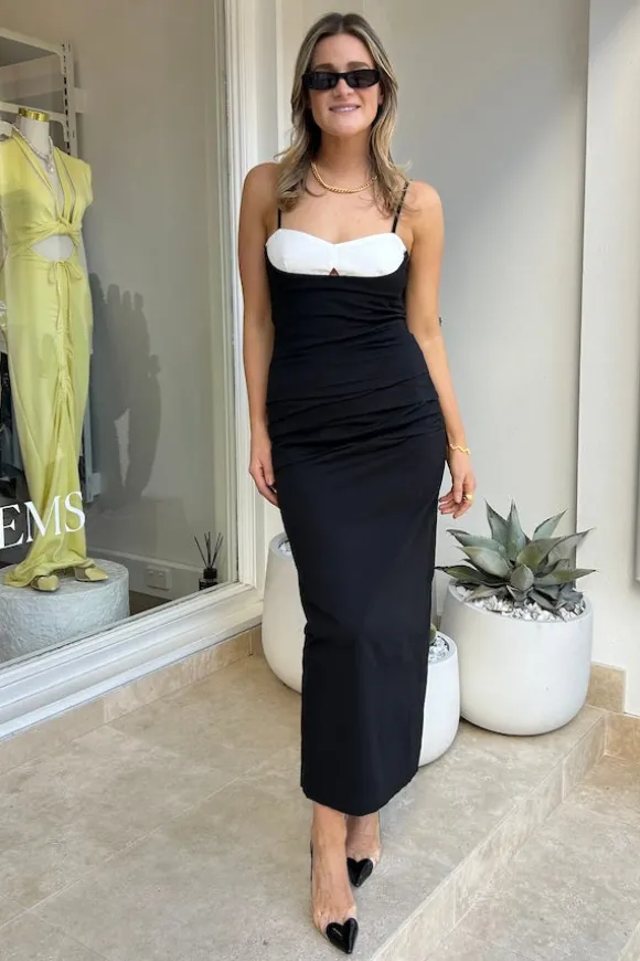 Beguile Dress Black And White