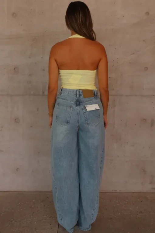 Bella Halter Tank Lemon