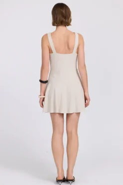 Bella Mini Dress Neutral
