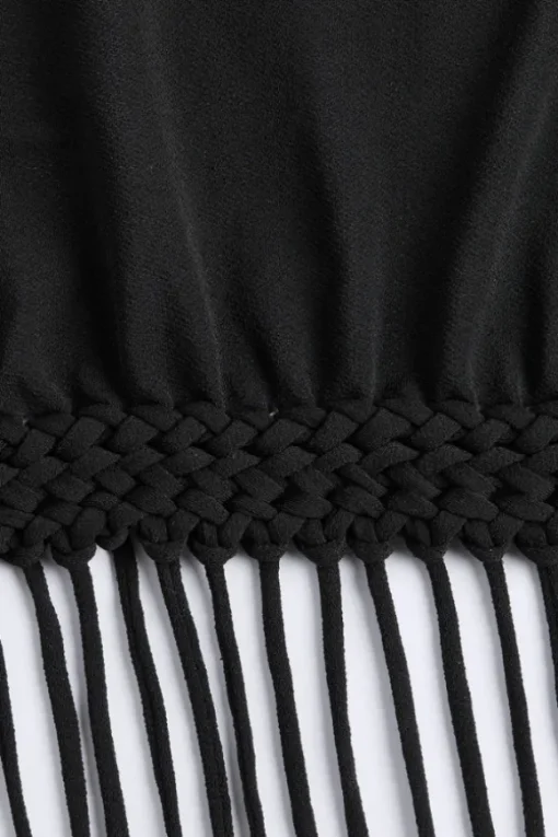 Bijou Asymmetric Dress Black