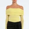 Blaire Off Shoulder Top Lemon