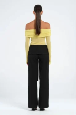 Blaire Off Shoulder Top Lemon