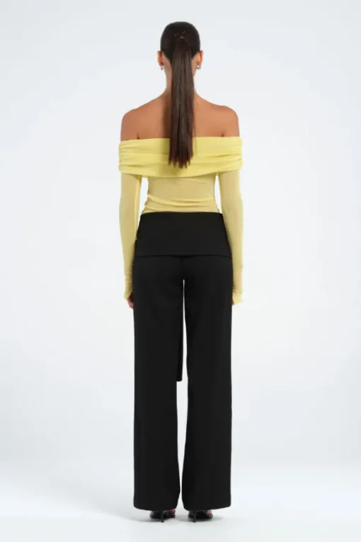 Blaire Off Shoulder Top Lemon