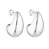 Blob Earrings Silver
