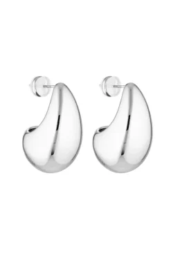 Blob Earrings Silver
