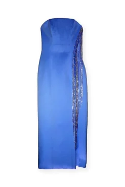 Bloom Midi Dress Blue