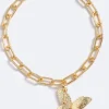 Butterfly Effect Necklace Fearless Gold