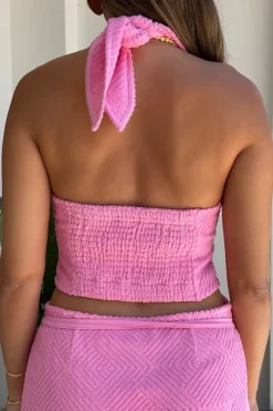 Cali Halter Top Pink