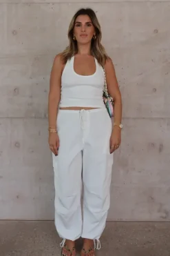 Cargo Link Pants White