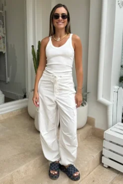 Cargo Link Pants White