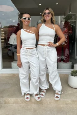 Cargo Link Pants White