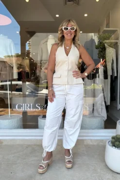 Cargo Link Pants White