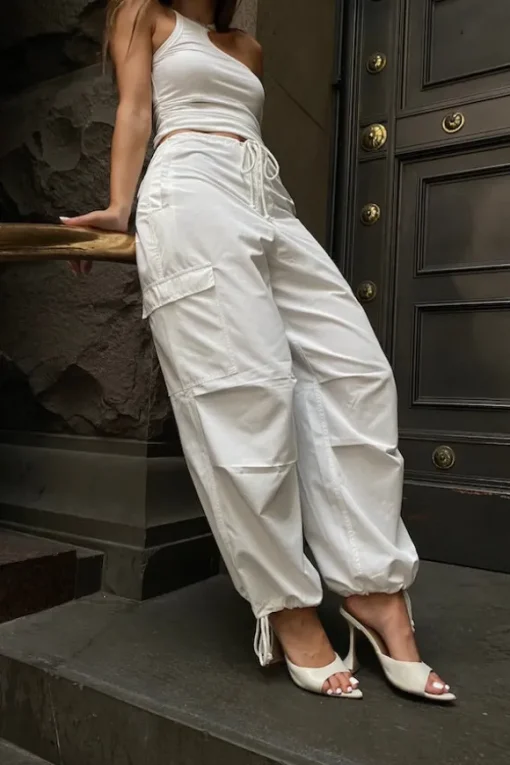 Cargo Link Pants White