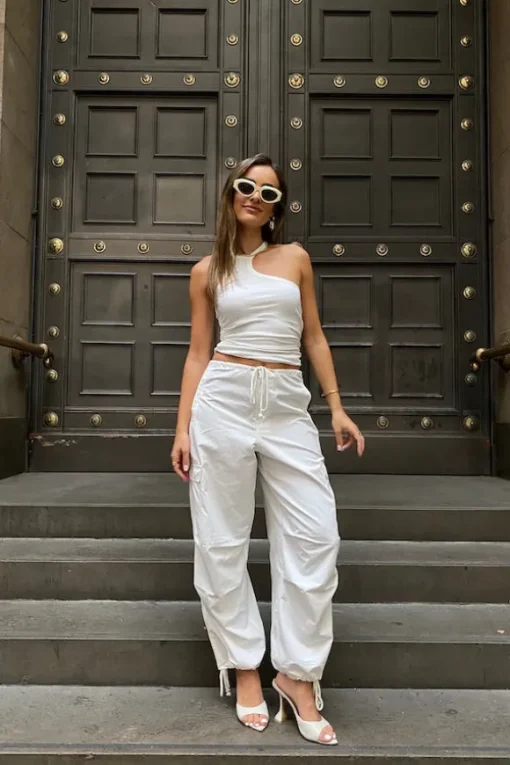 Cargo Link Pants White