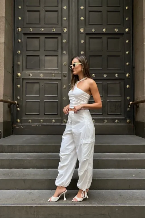 Cargo Link Pants White