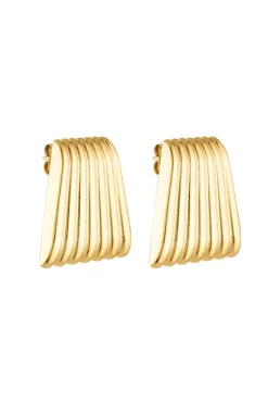 Caterpillar Earrings Gold