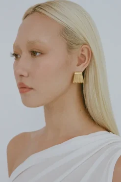 Caterpillar Earrings Gold