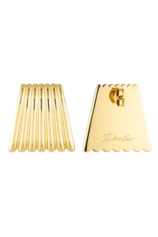 Caterpillar Earrings Gold