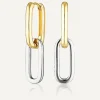 Celine Earrings Grande Gold/Silver