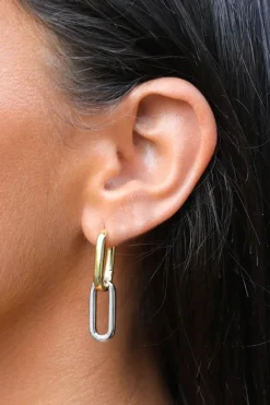 Celine Earrings Grande Gold/Silver