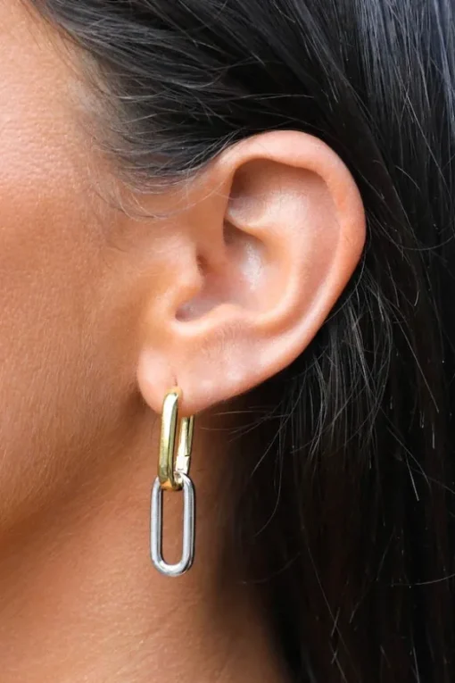 Celine Earrings Grande Gold/Silver
