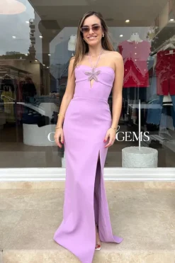 Chantara Halter Gown Lilac
