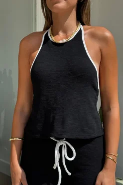 Charlie Halter Top Black/White