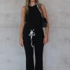 Charlie Pant Black/White