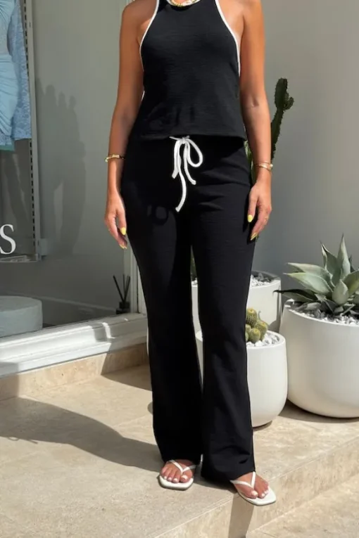 Charlie Pant Black/White