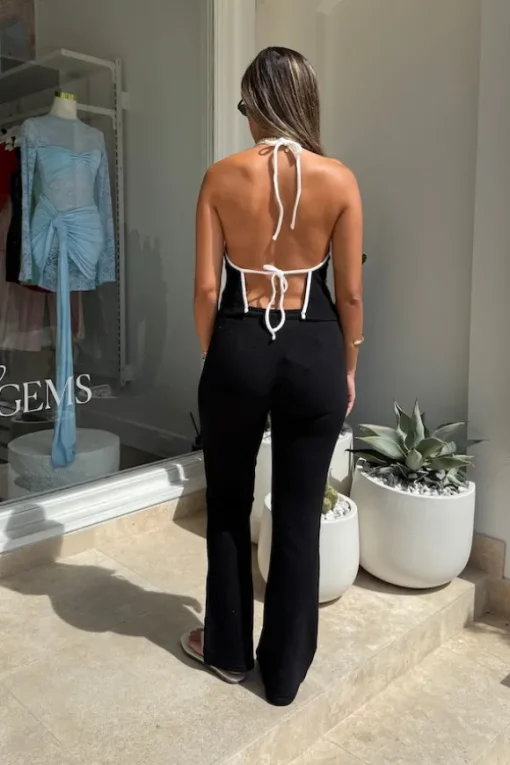 Charlie Pant Black/White