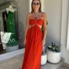 Chloe Dress Grapefruit