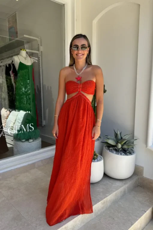 Chloe Dress Grapefruit